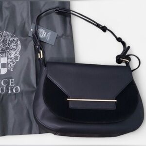 Vince Camuto Leather & Suede Saddle Bag (EUC)